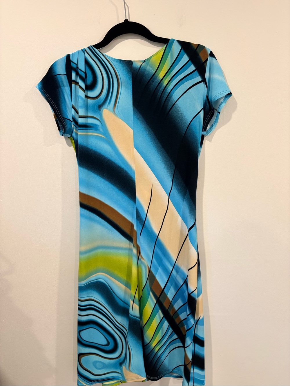 Frank Lyman Abstract Print Ruched Sheath Dress| Made in Canada | Size 8 - Picture 2 of 9